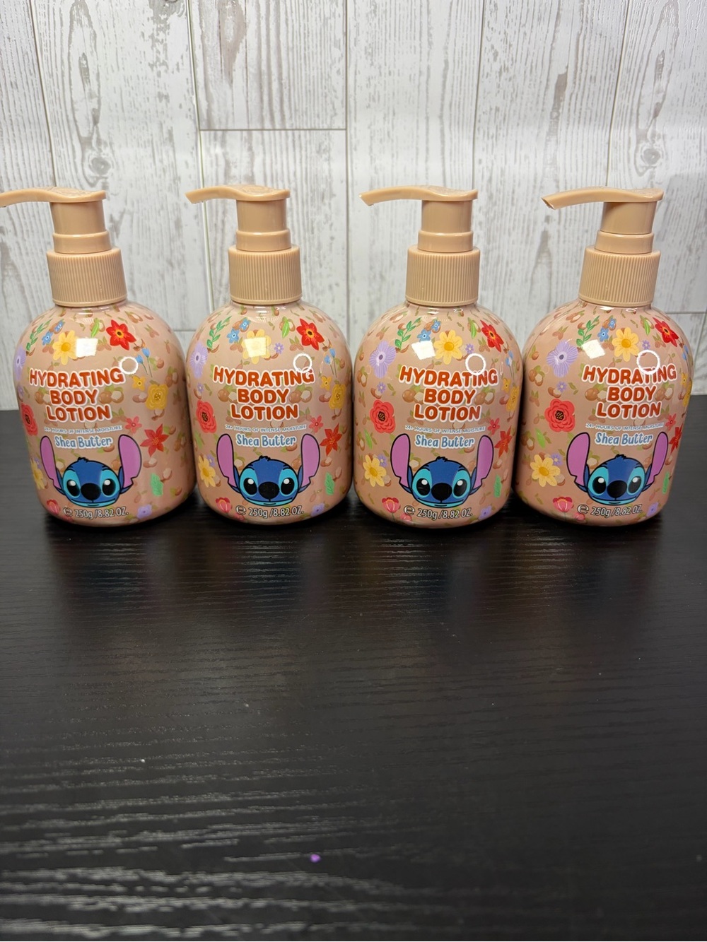 4 Pack Disney Stitch Hydrating Body Lotion with Shea Butter - Pink